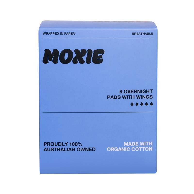 Moxie Organics 有机夜用卫生巾 8片