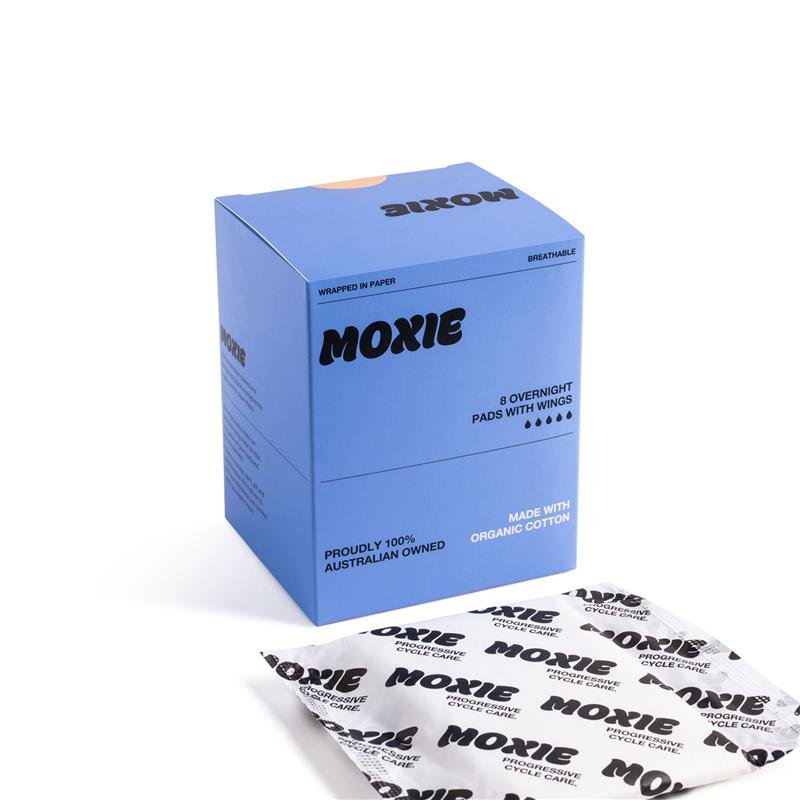 Moxie Organics 有机夜用卫生巾 8片