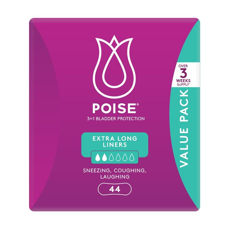 Poise 加长失禁护垫 44片