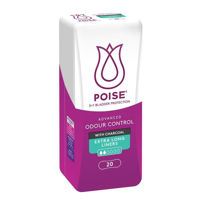 Poise 加长竹炭失禁护垫 20片