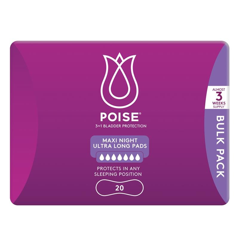 Poise 失禁护理垫 夜用加长超长型 20片