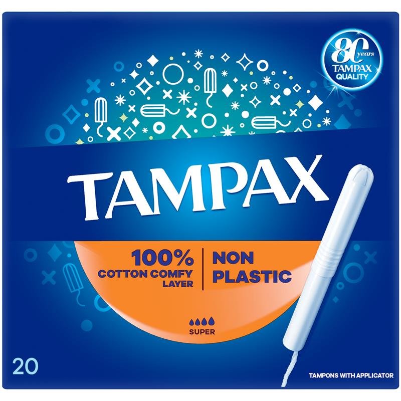 丹碧丝 Tampax 量多型卫生棉条 带导管 20支