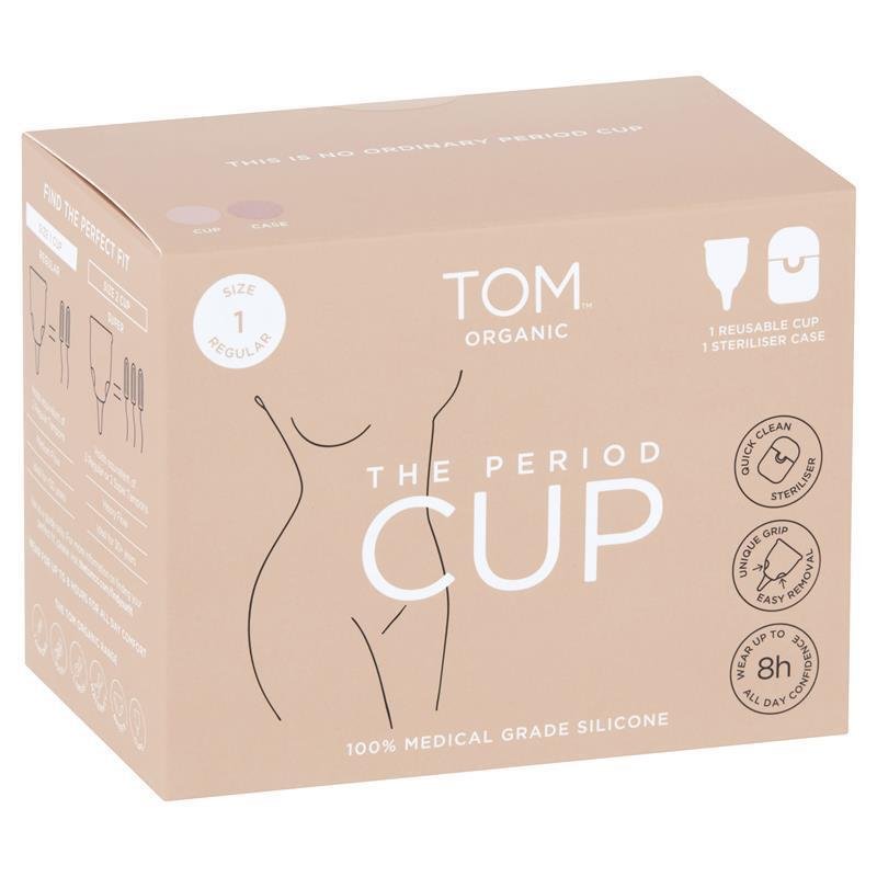 TOM Organic 月经杯 1号 + 可微波消毒收纳盒