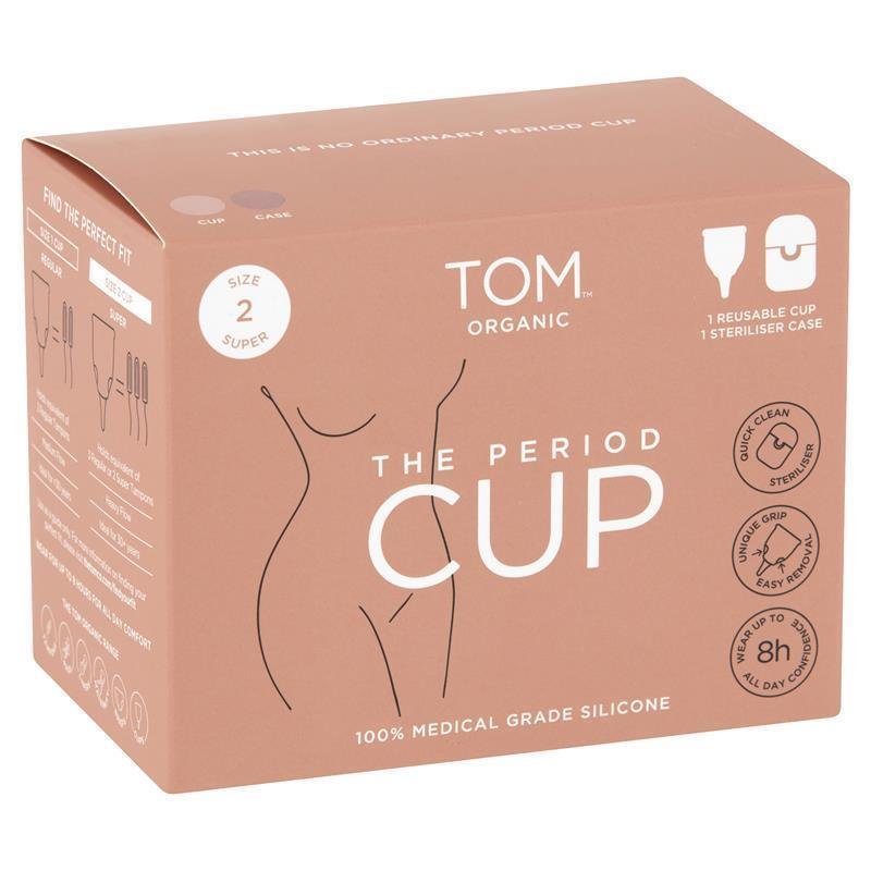TOM Organic 月经杯 2号 + 可微波消毒收纳盒