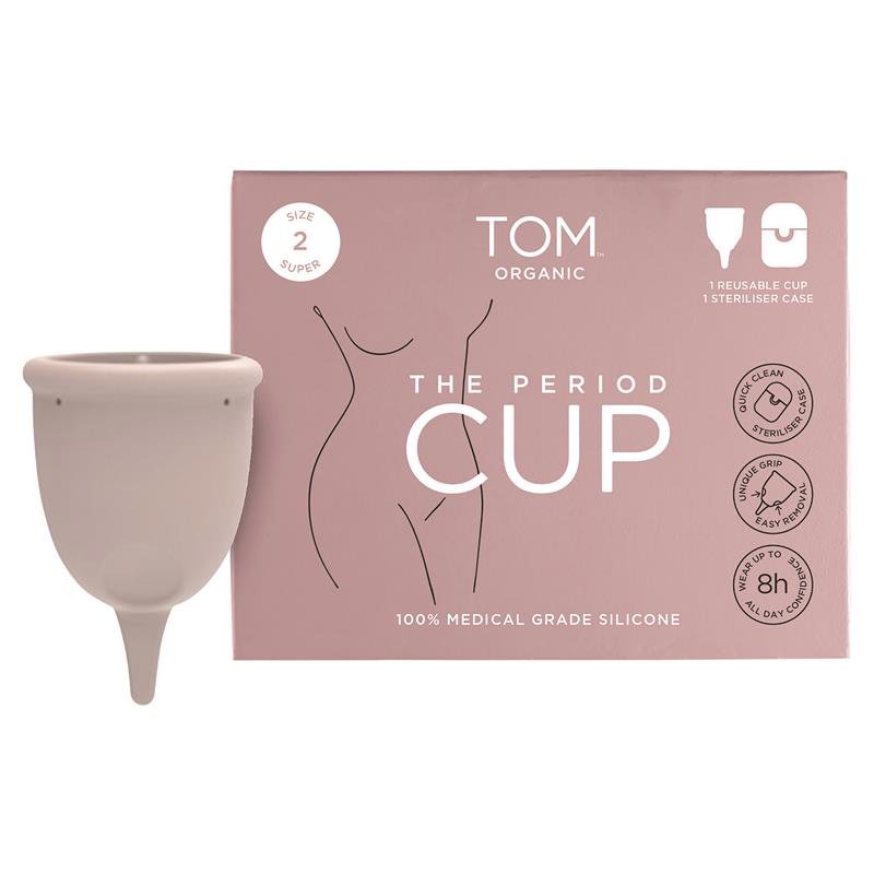 TOM Organic 月经杯 2号 + 可微波消毒收纳盒