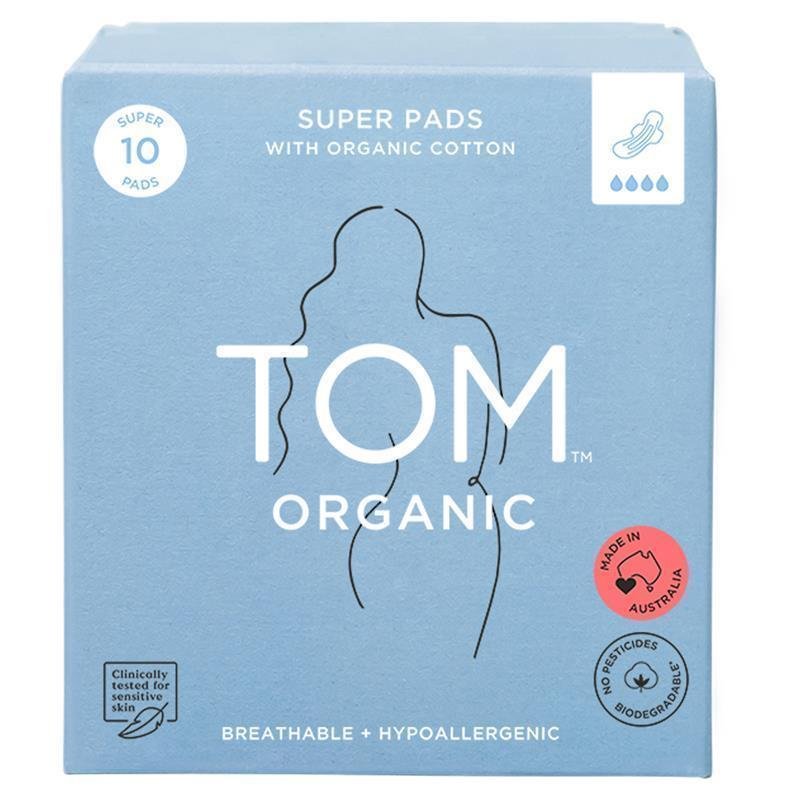 TOM Organic 有机棉超薄量多型卫生巾 10片