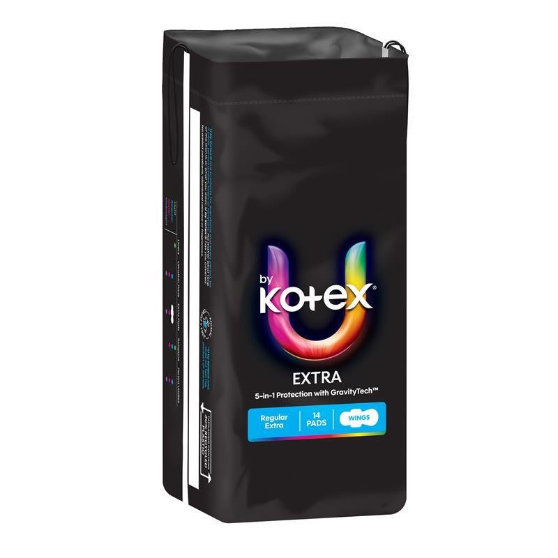 高洁丝 U by Kotex Extra 普通型卫生巾 带护翼 14片