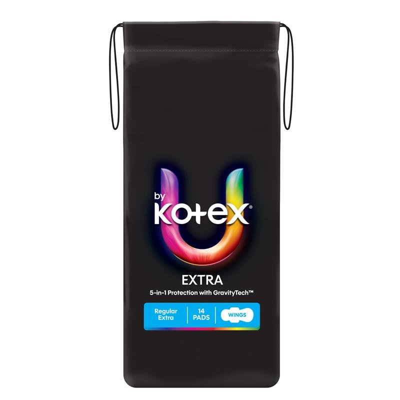 高洁丝 U by Kotex Extra 普通型卫生巾 带护翼 14片