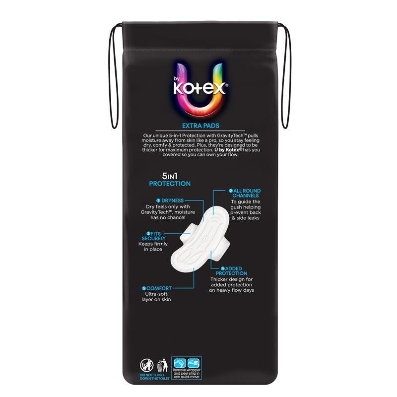 高洁丝 U by Kotex Extra 普通型卫生巾 带护翼 14片