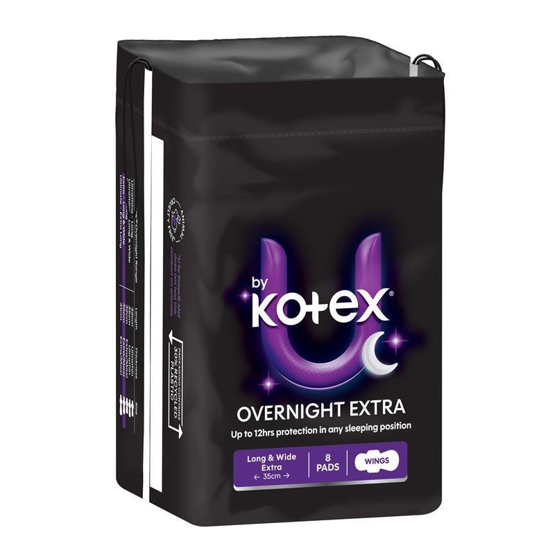 高洁丝 U by Kotex 夜用加长加强型卫生巾 带护翼 8片
