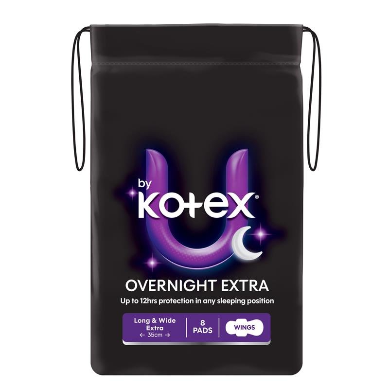 高洁丝 U by Kotex 夜用加长加强型卫生巾 带护翼 8片