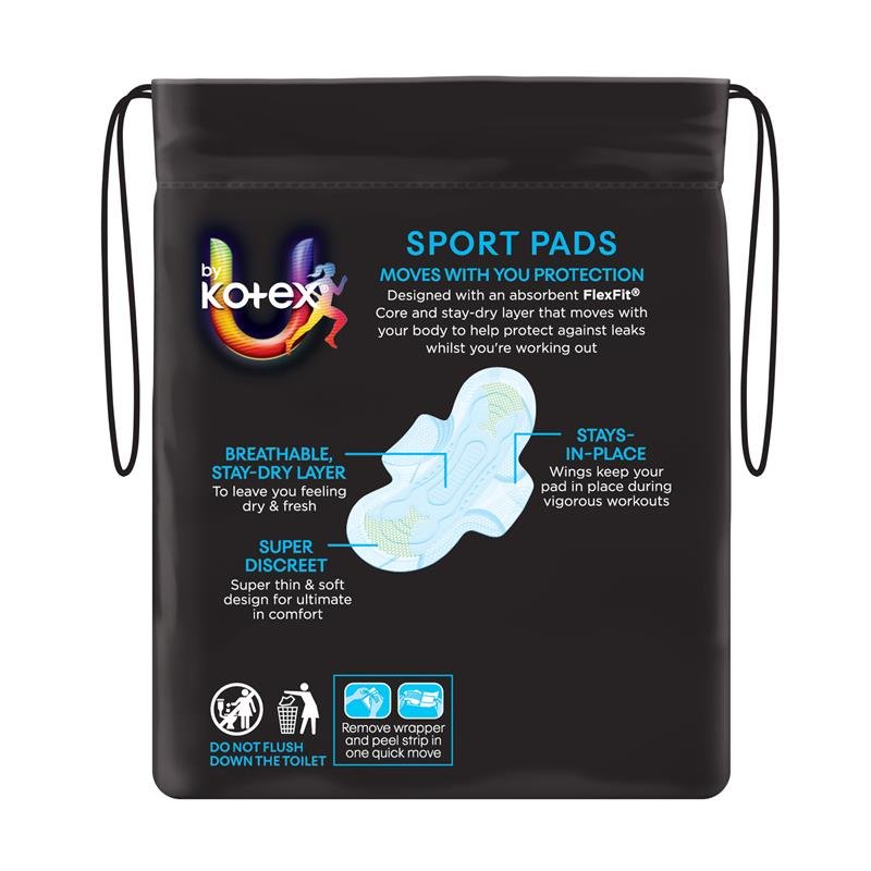U by Kotex Sport 运动卫生巾 日用护翼 12片
