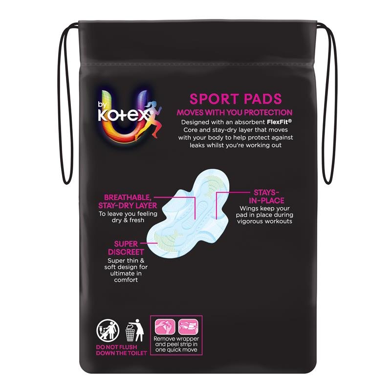 U by Kotex Sport 运动卫生巾 加量护翼 10片