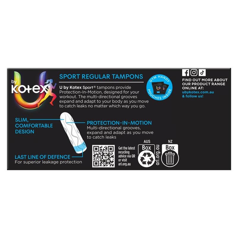 U by Kotex Sport 运动卫生棉条 普通量 16支