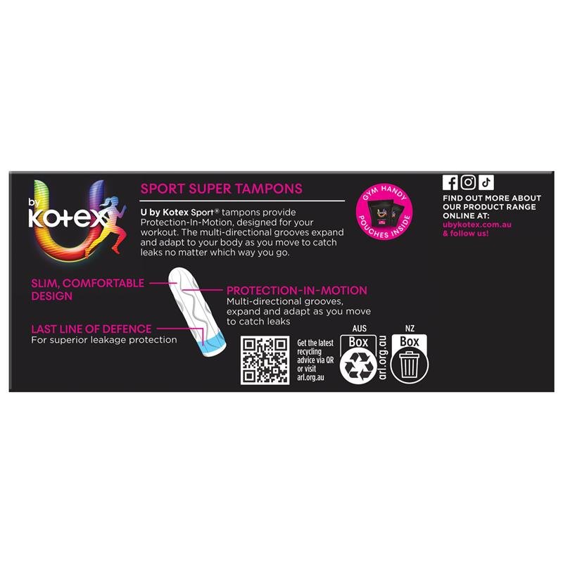 U by Kotex Sport 运动卫生棉条 加量型 16支