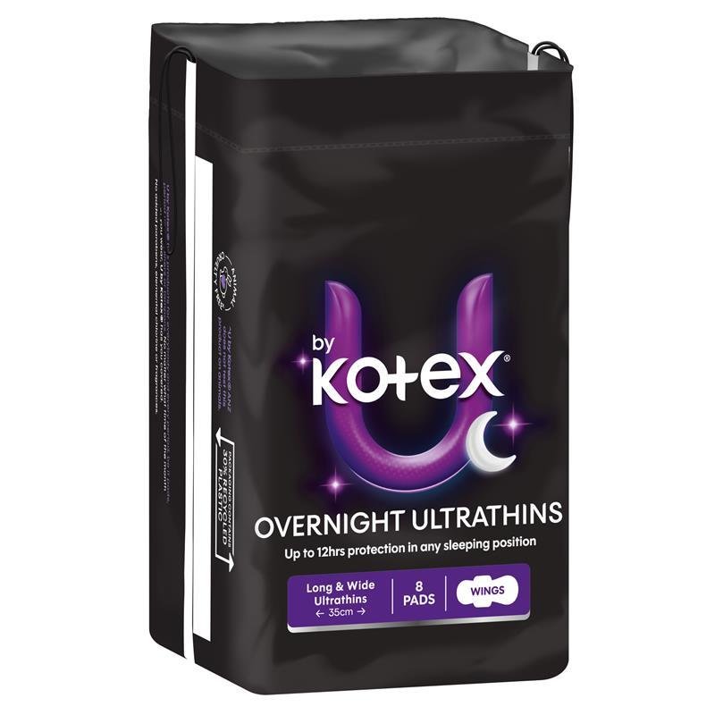 U by Kotex 超薄夜用卫生巾 加长护翼 8片