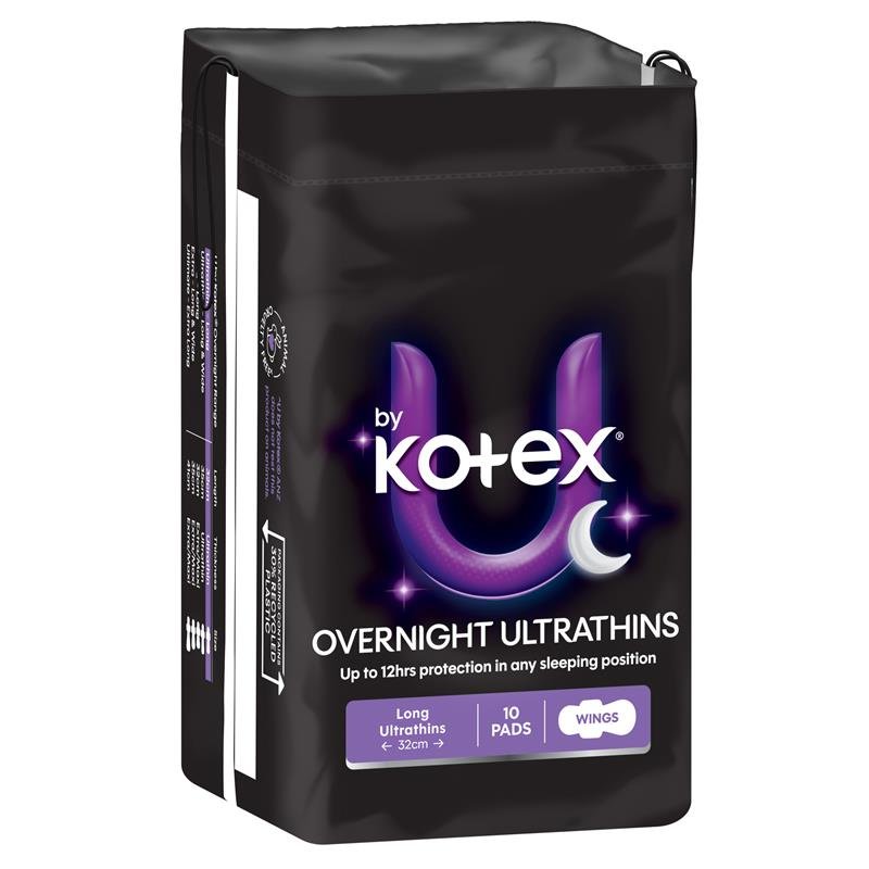 U by Kotex 超薄夜用卫生巾 护翼 10片