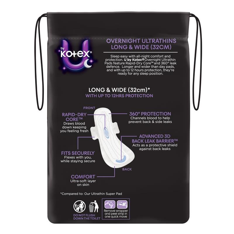 U by Kotex 超薄夜用卫生巾 护翼 10片
