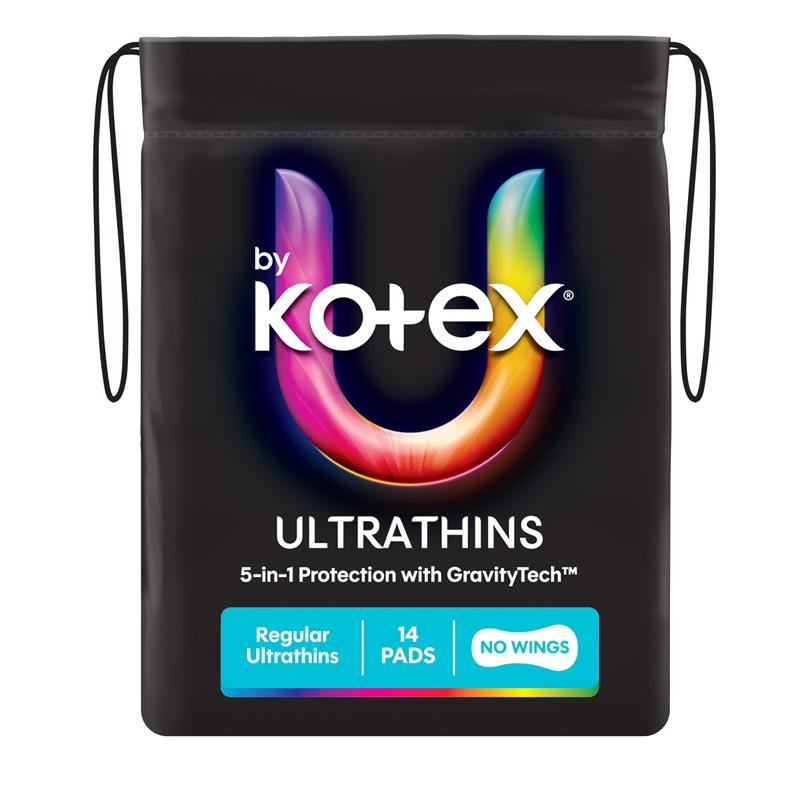 U by Kotex 超薄卫生巾 日用无护翼 14片