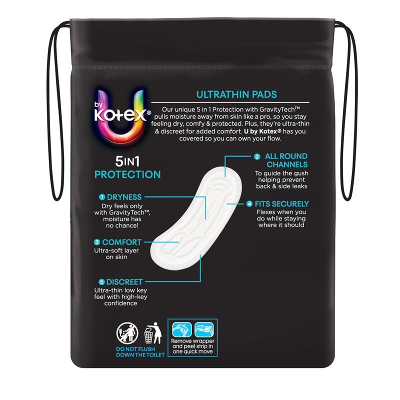 U by Kotex 超薄卫生巾 日用无护翼 14片