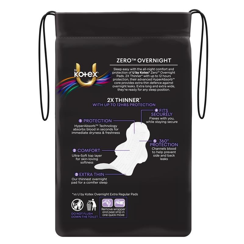 U by Kotex Zero 夜用卫生巾 8片