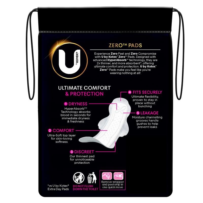 U by Kotex Zero 加量卫生巾 10片