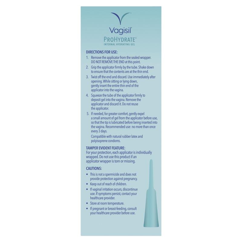 Vagisil ProHydrate 私处内用保湿凝胶 6支×5g
