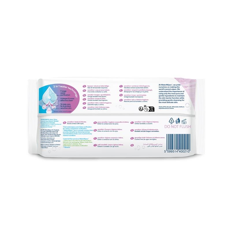 WaterWipes 成人护理敏感私处湿巾 30片