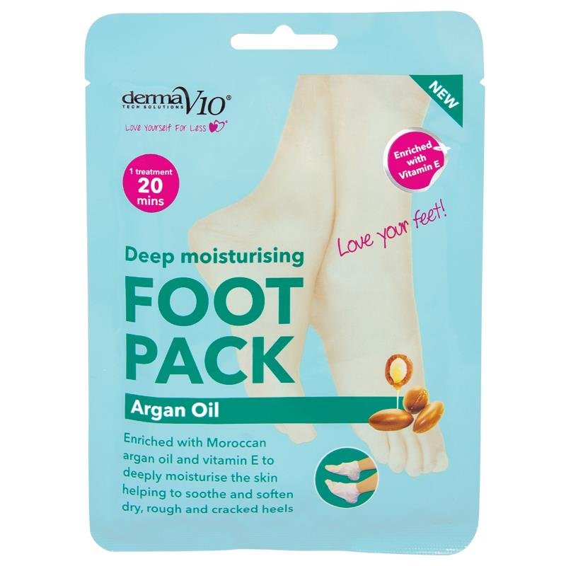 Derma V10 摩洛哥坚果油保湿足膜