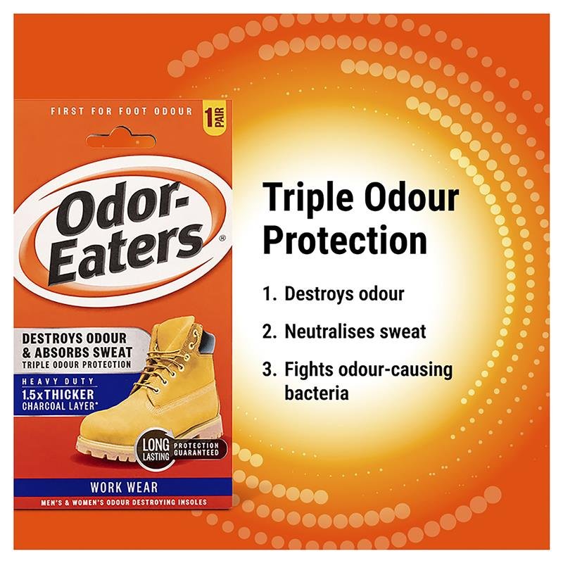 Odor-Eaters 加固除味鞋垫 1双
