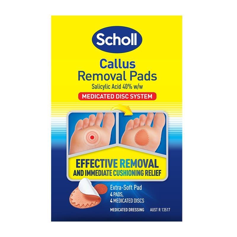 爽健 Scholl 老茧去除药物护垫套装 4片