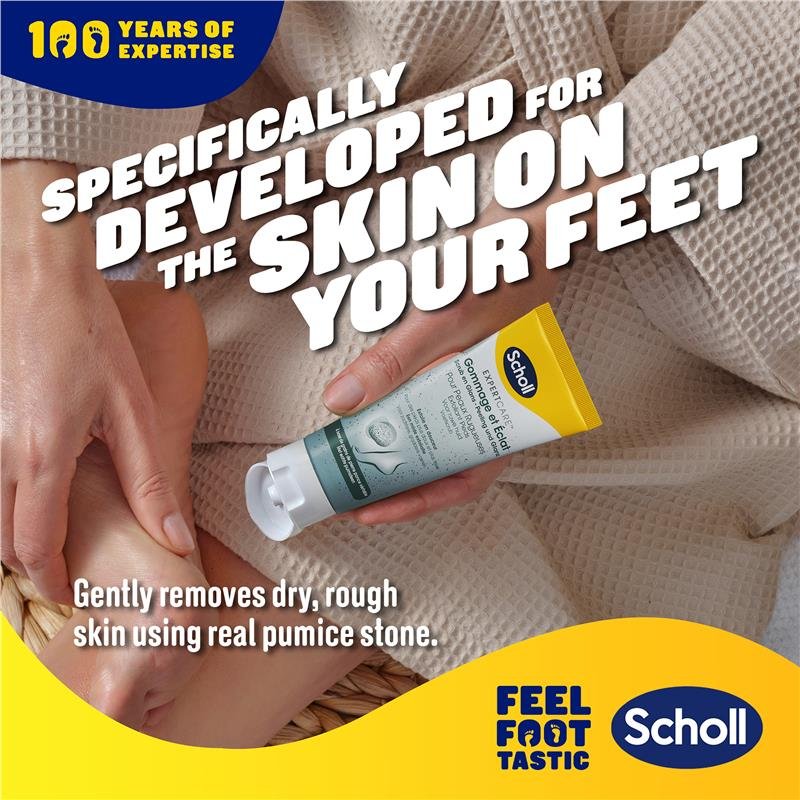 爽健 Scholl ExpertCare 焕亮足部磨砂膏 75ml