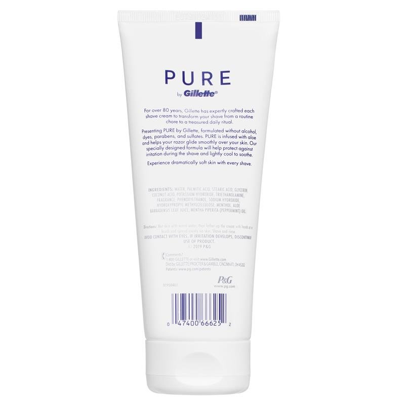 吉列 Gillette Pure 男士剃须膏 170g