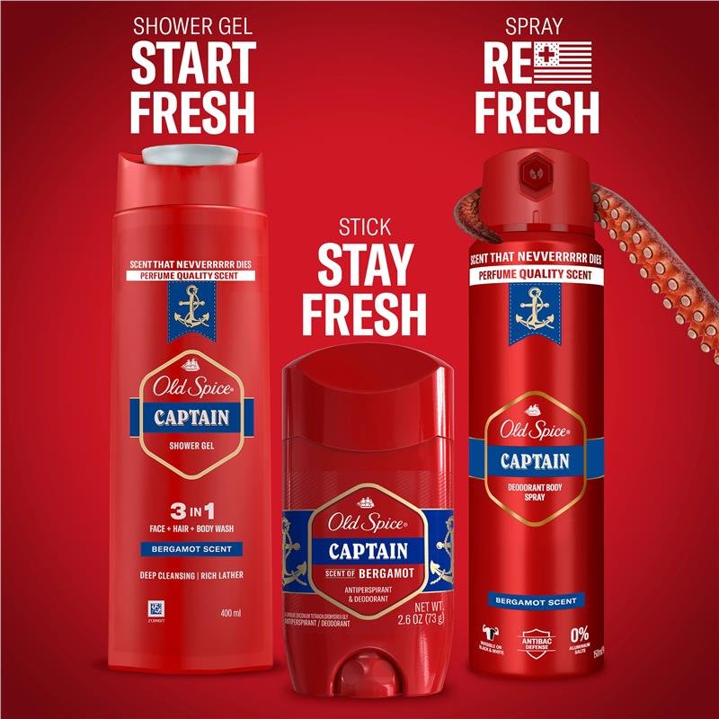 Old Spice Captain 男士止汗除臭棒 73g