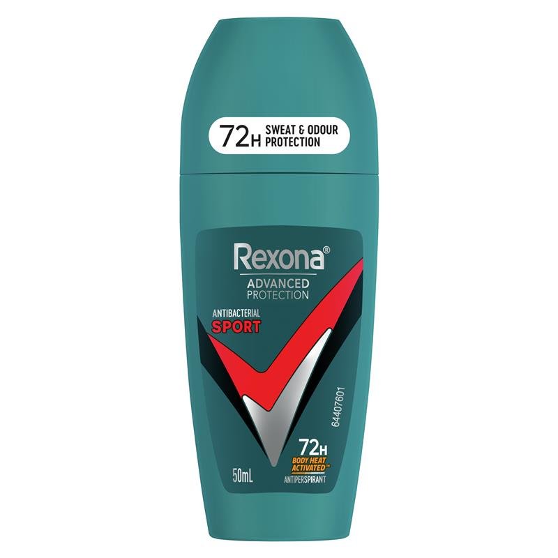 Rexona 男士 Advanced 走珠止汗露 抗菌运动 50ml