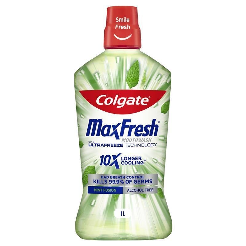高露洁 Colgate Max Fresh 漱口水 薄荷 1L