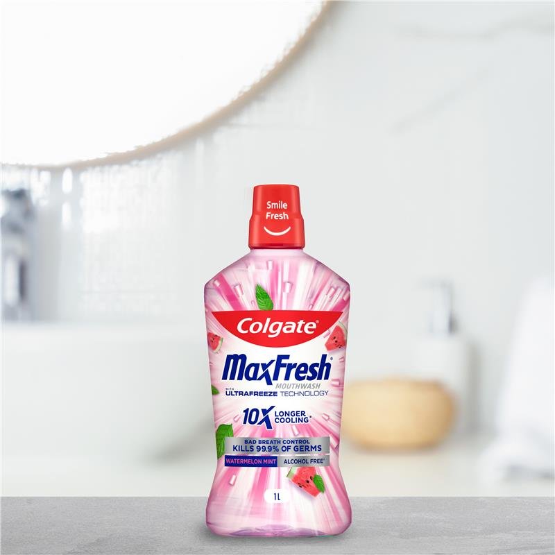 高露洁 Colgate 劲爽西瓜薄荷漱口水 1L