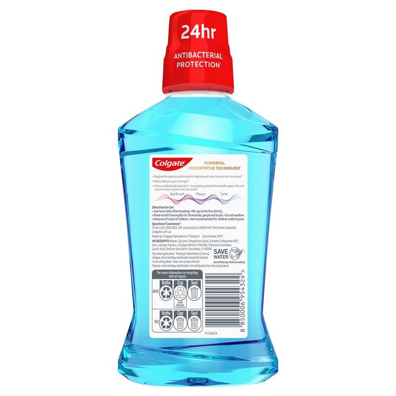 高露洁 Colgate Total 全效清洁薄荷漱口水 500ml