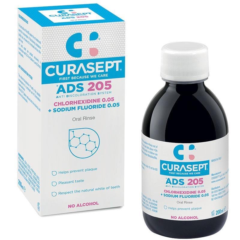Curasept 0.05% 氯己定+0.05% 氟化物漱口水 200ml