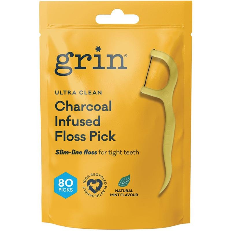 Grin 成人超净牙线棒 80支