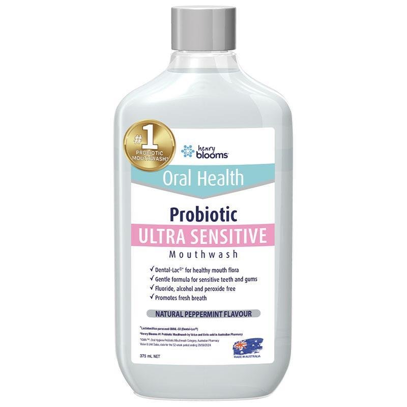 Henry Blooms 益生菌漱口水 薄荷 超敏感型 375ml