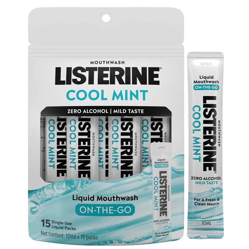 Listerine 李施德林 清凉薄荷无酒精漱口水 10ml×15支
