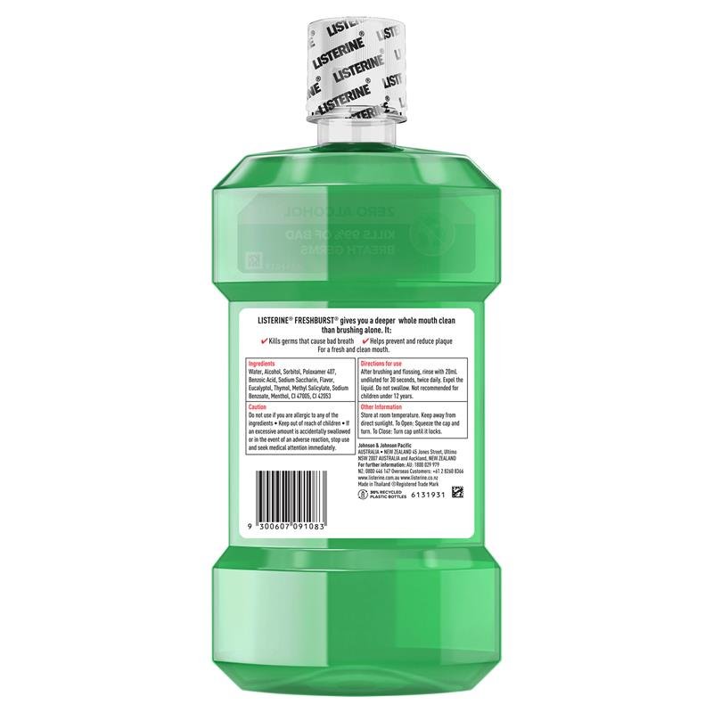 Listerine 李施德林 清新劲爽漱口水 750ml