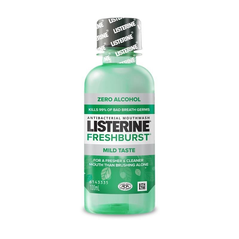 Listerine 李施德林 清新劲爽无酒精漱口水 100ml