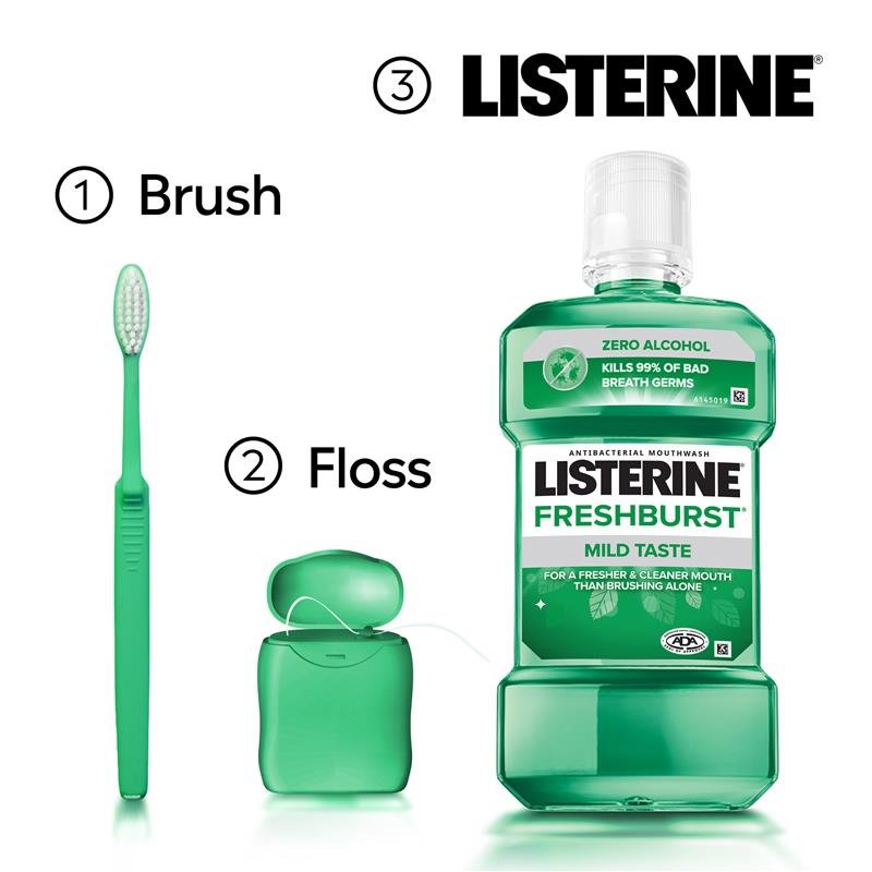 Listerine 李施德林 清新劲爽无酒精漱口水 100ml