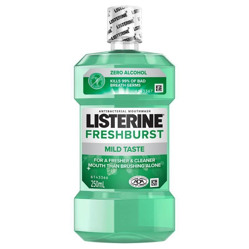 Listerine 李施德林 清新劲爽无酒精漱口水 250ml