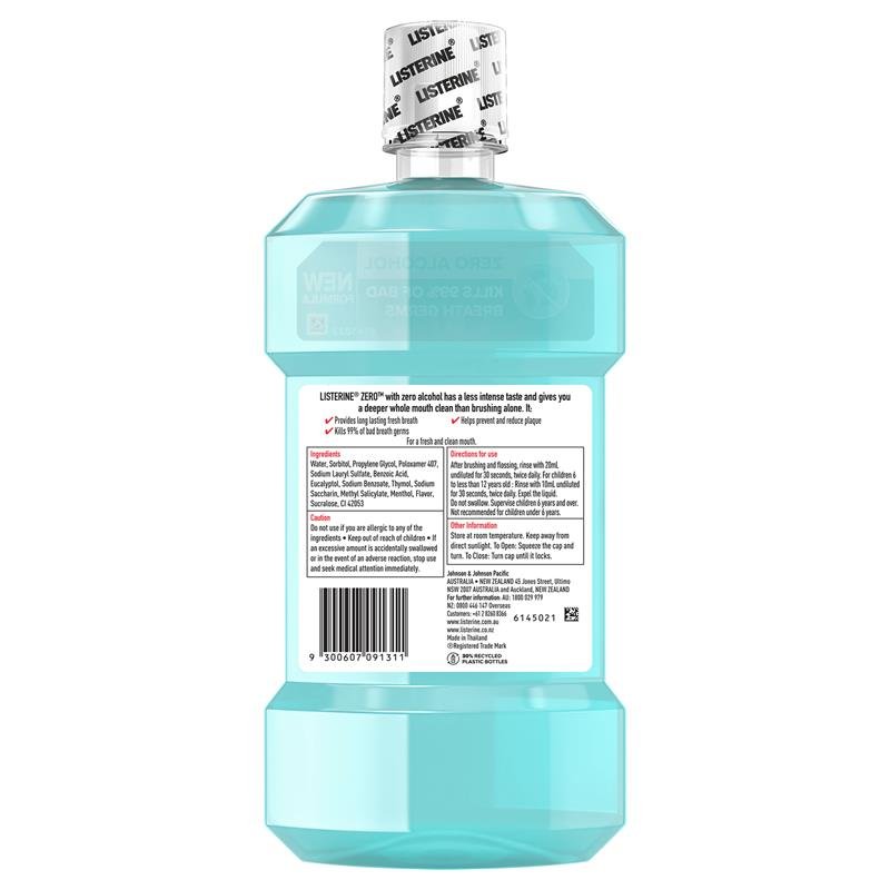 Listerine 李施德林 无酒精漱口水 750ml