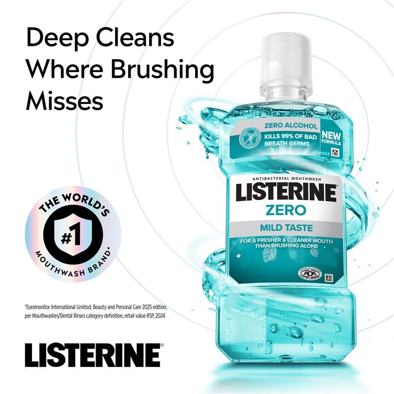 Listerine 李施德林 无酒精漱口水 750ml