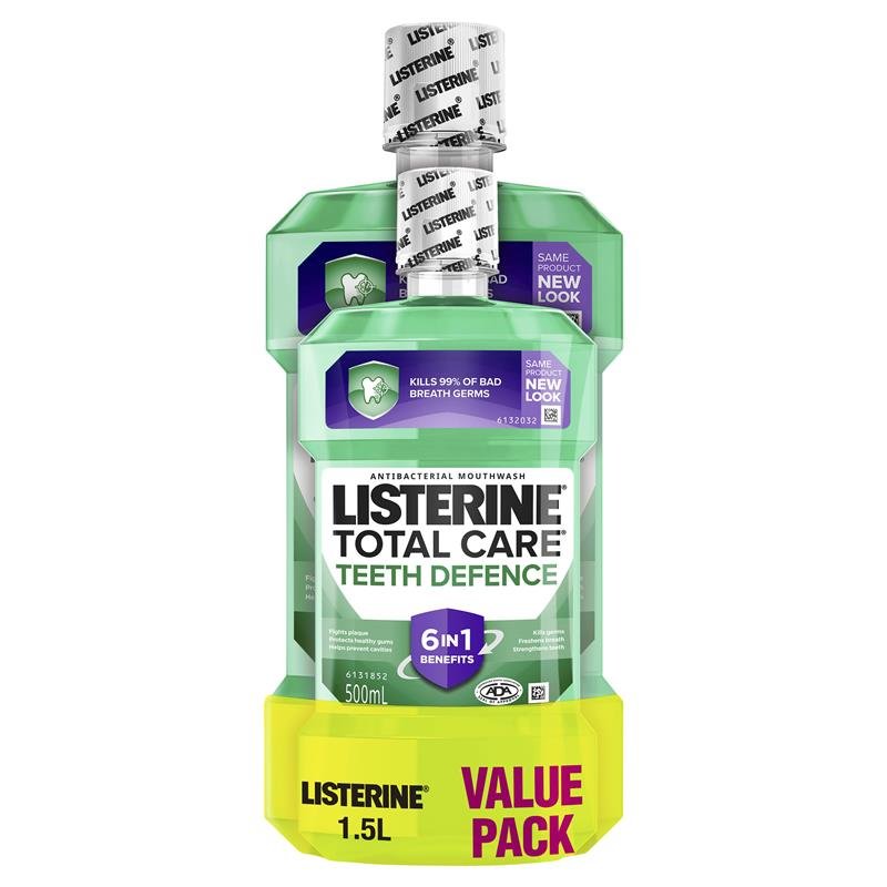 Listerine 李施德林 护齿抗菌漱口水 超值装 1.5L