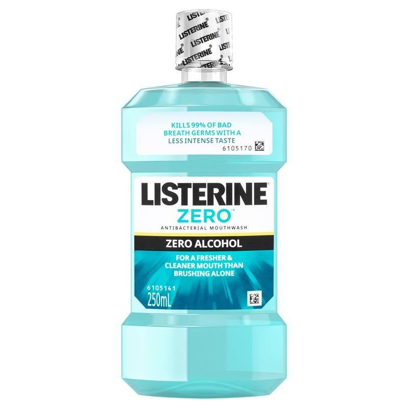 Listerine 李施德林 零酒精抗菌漱口水 温和口味 250mL